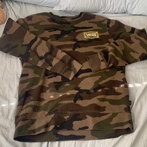 mens camo sweatshirt from vans